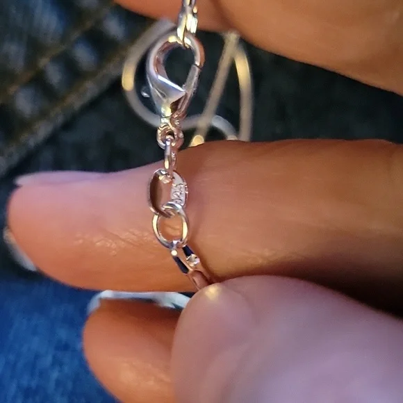 For BRENDA NWOT 2 22-Inch Elegant Sterling Silver Necklaces - Picture 3 of 3